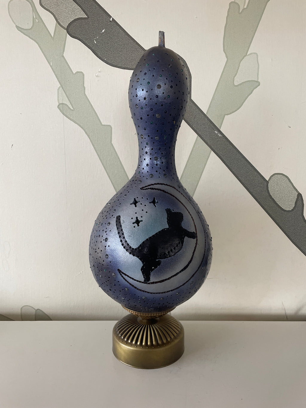 Gourd Lamp - Cat & The Moon 2