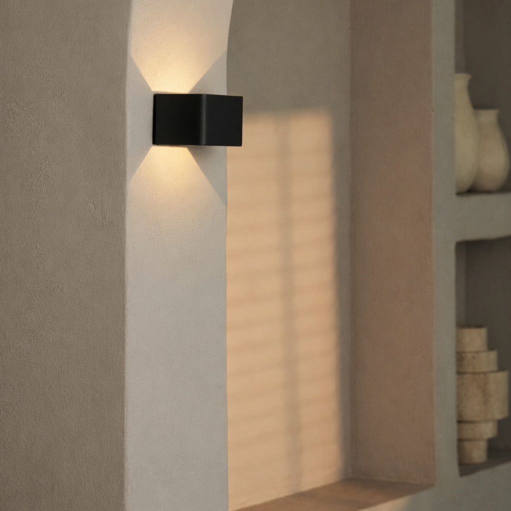 Tess Mocha Brown Rechargeable Wall Light